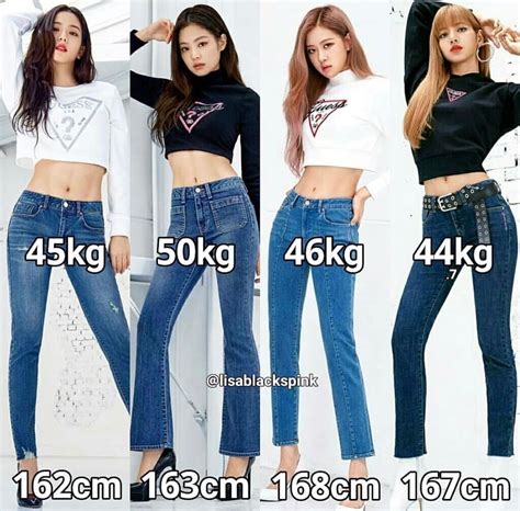 blackpink members height